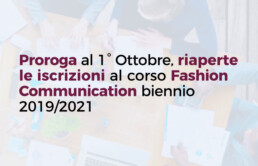Corso gratuito Fashion Communication: Proroga iscrizioni al 1° Ottobre